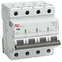 Выключатель автоматический EKF Averes AV-6 4п 50А D 6кА картинка